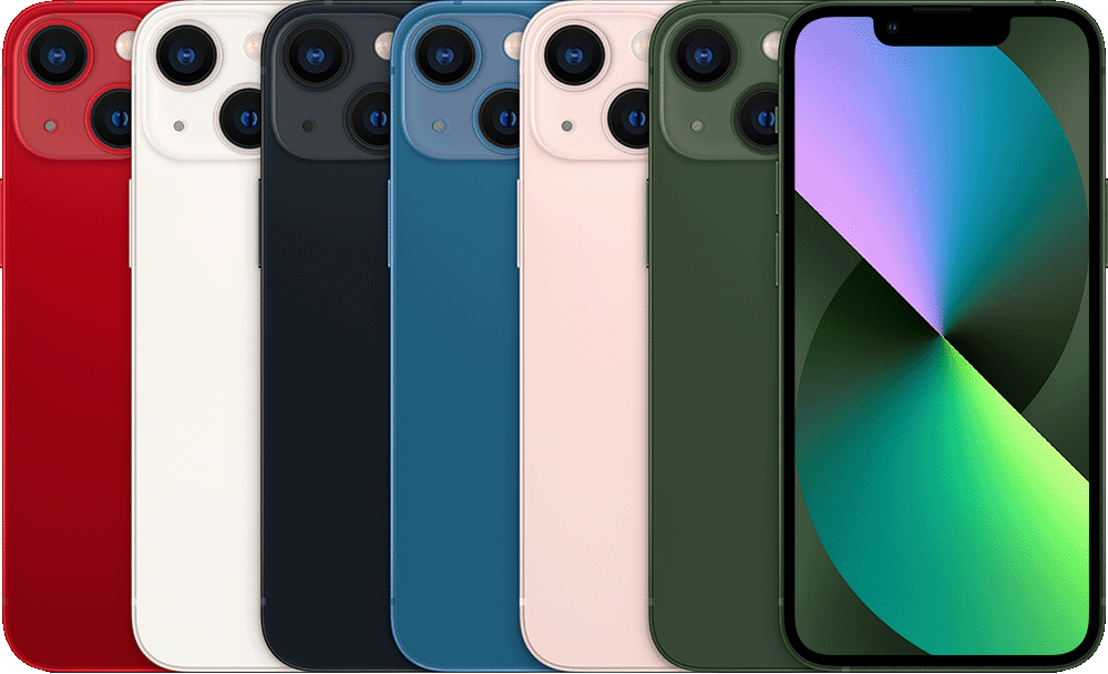 Colourful iPhone 13 minis A2628