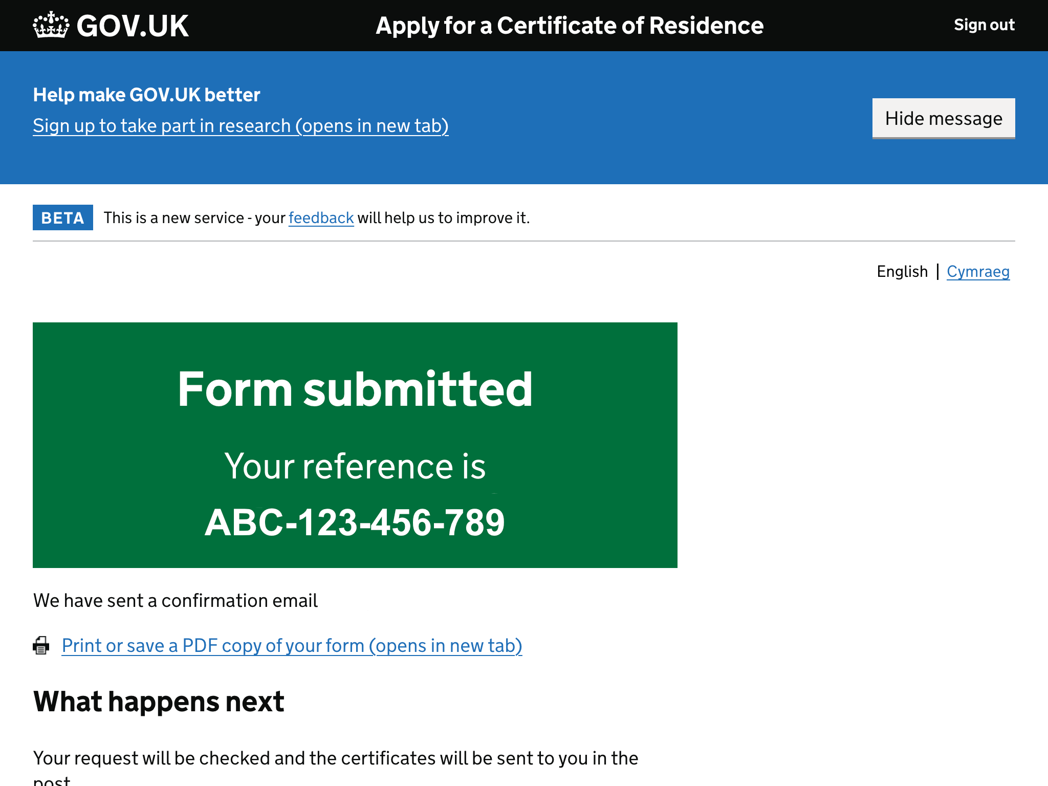 Note down the reference