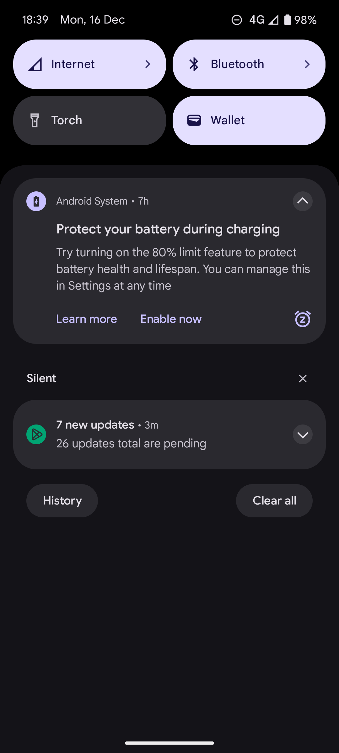 Android 15 – Protect your battery during charging screenshot