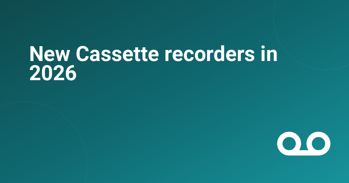 New Cassette recorders in 2026