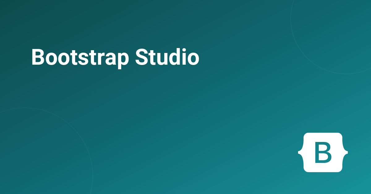 Bootstrap Studio