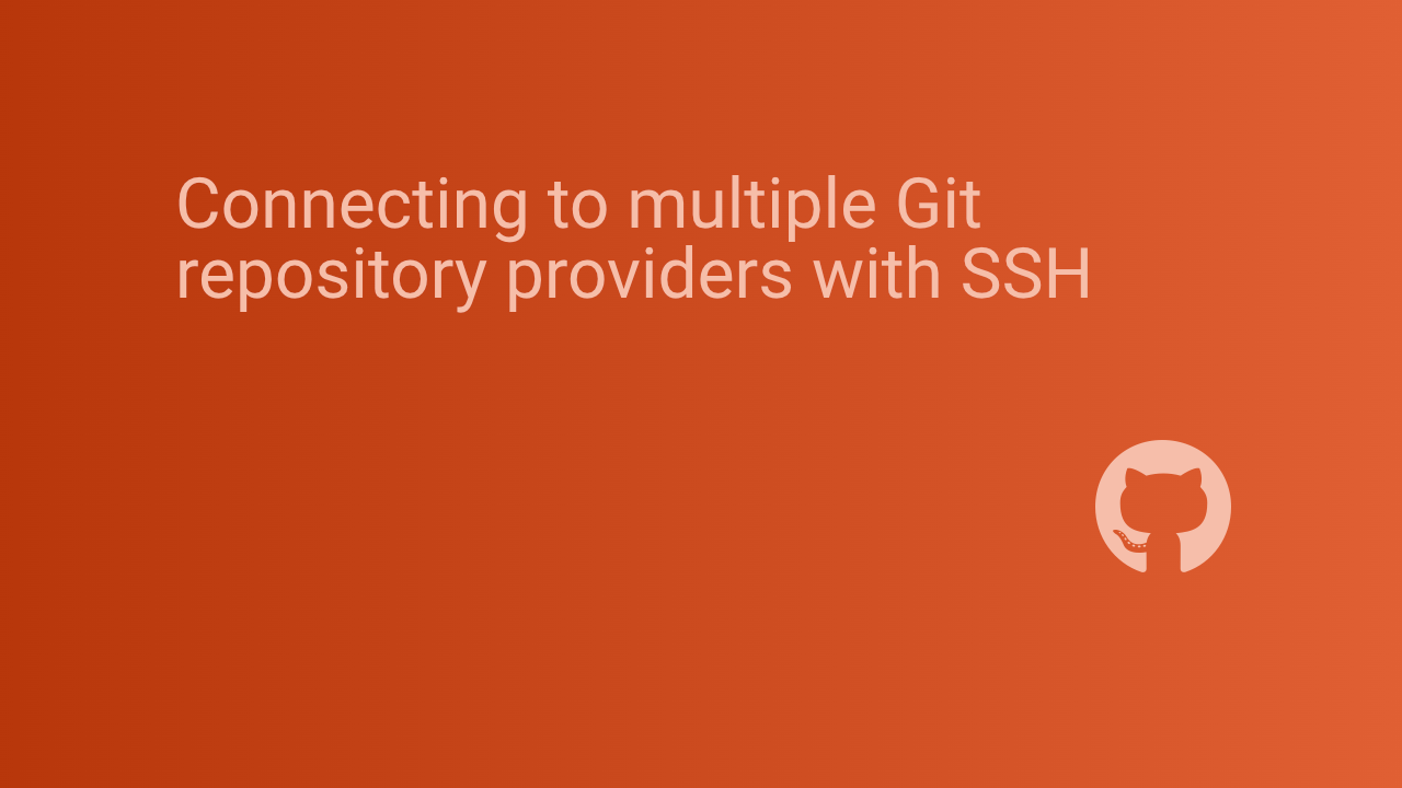 Connecting to multiple Git repository providers with SSH