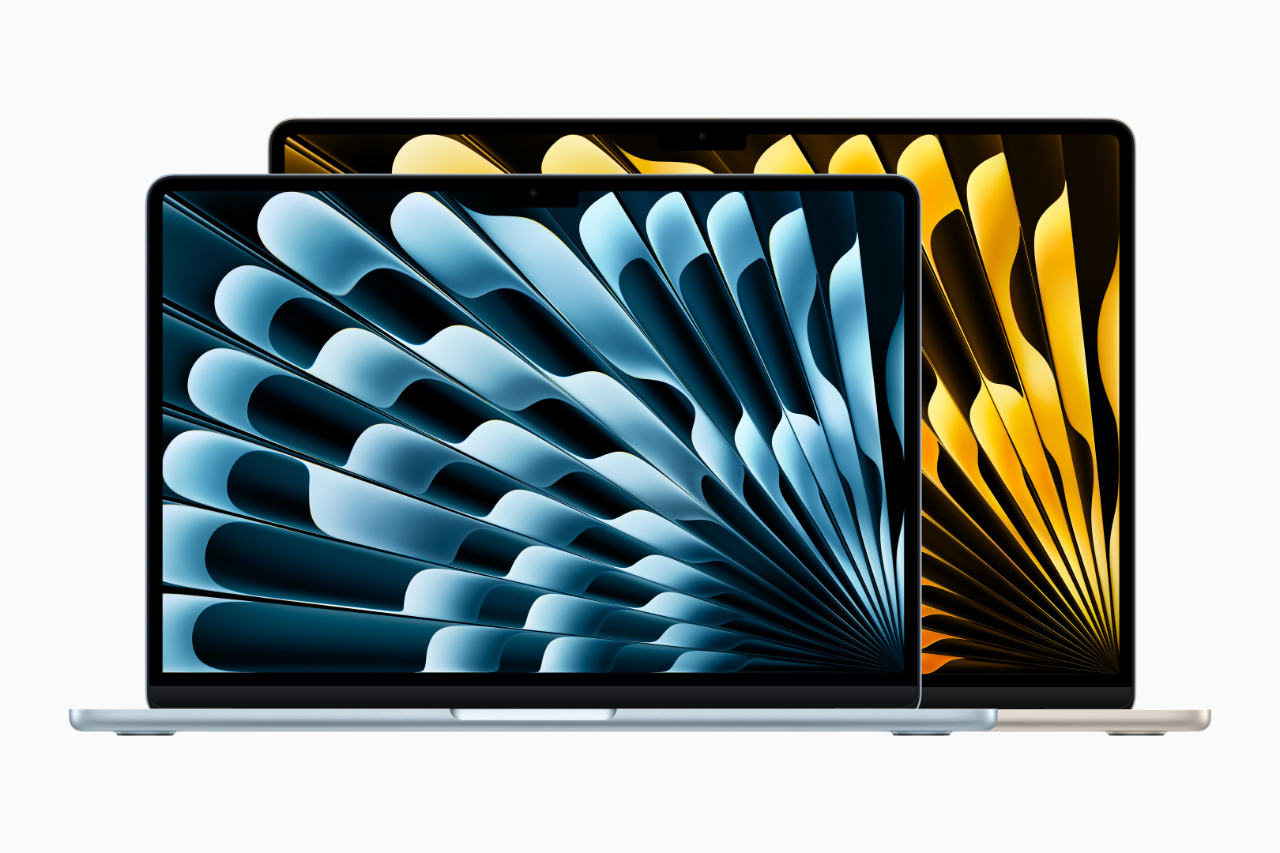 MacBook Air comes in two perfectly portable sizes: a 13-inch and a 15-inch model (Source:Apple)