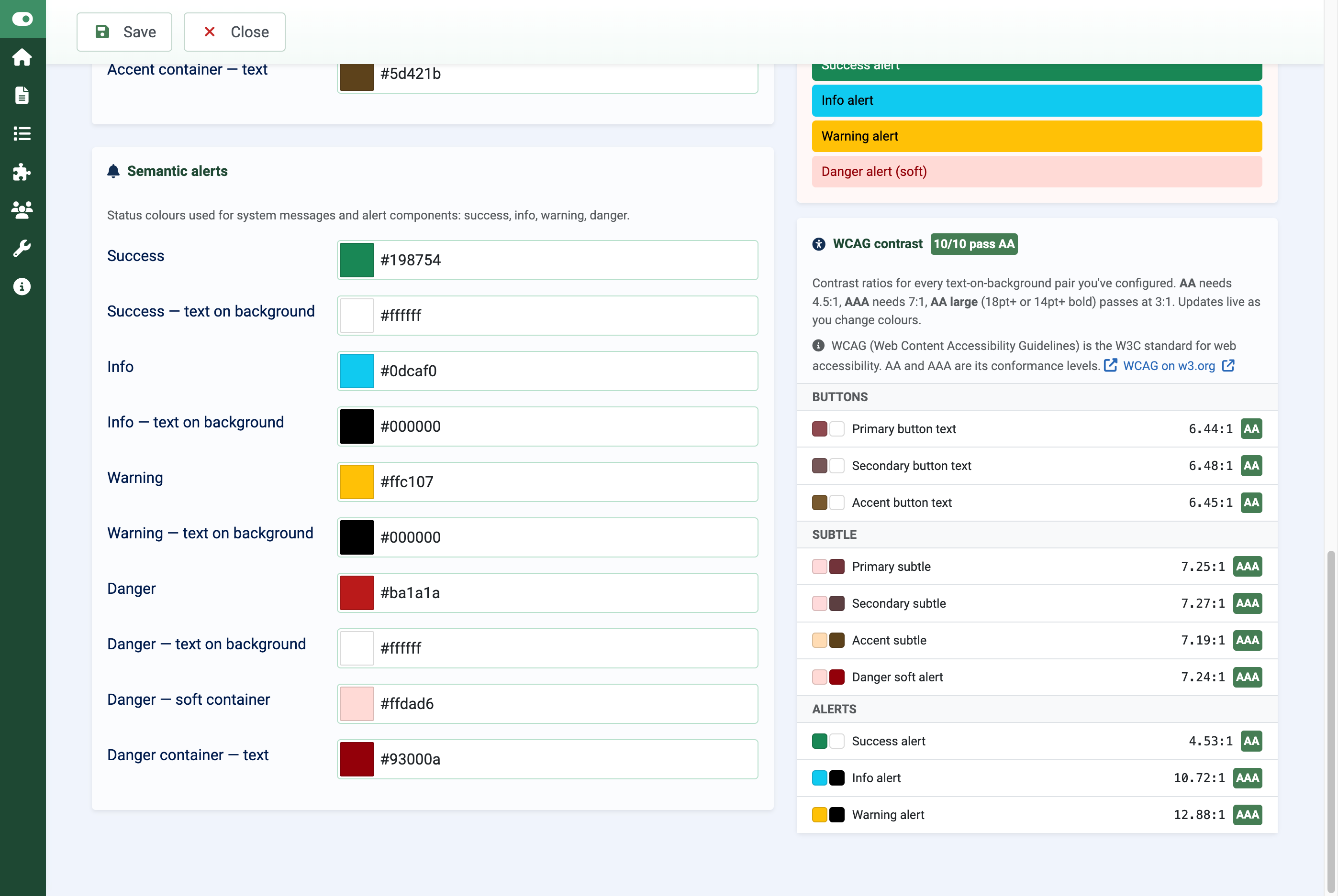 Cassiopeia Themer for Joomla - wcag