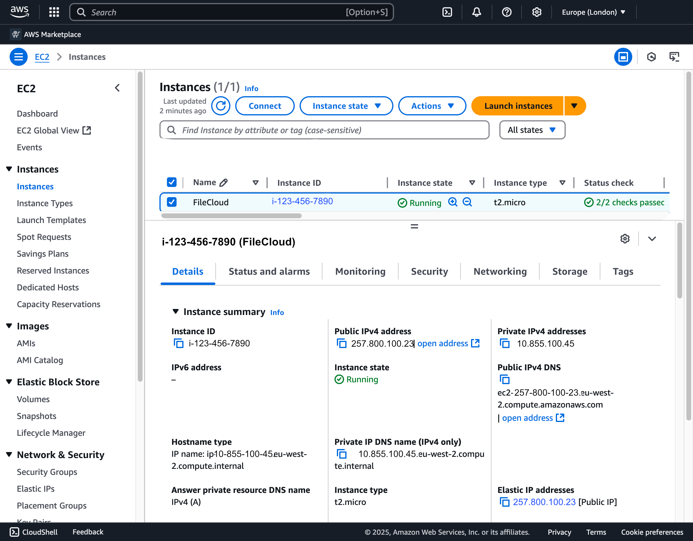 AWS EC2 FileCloud Instance