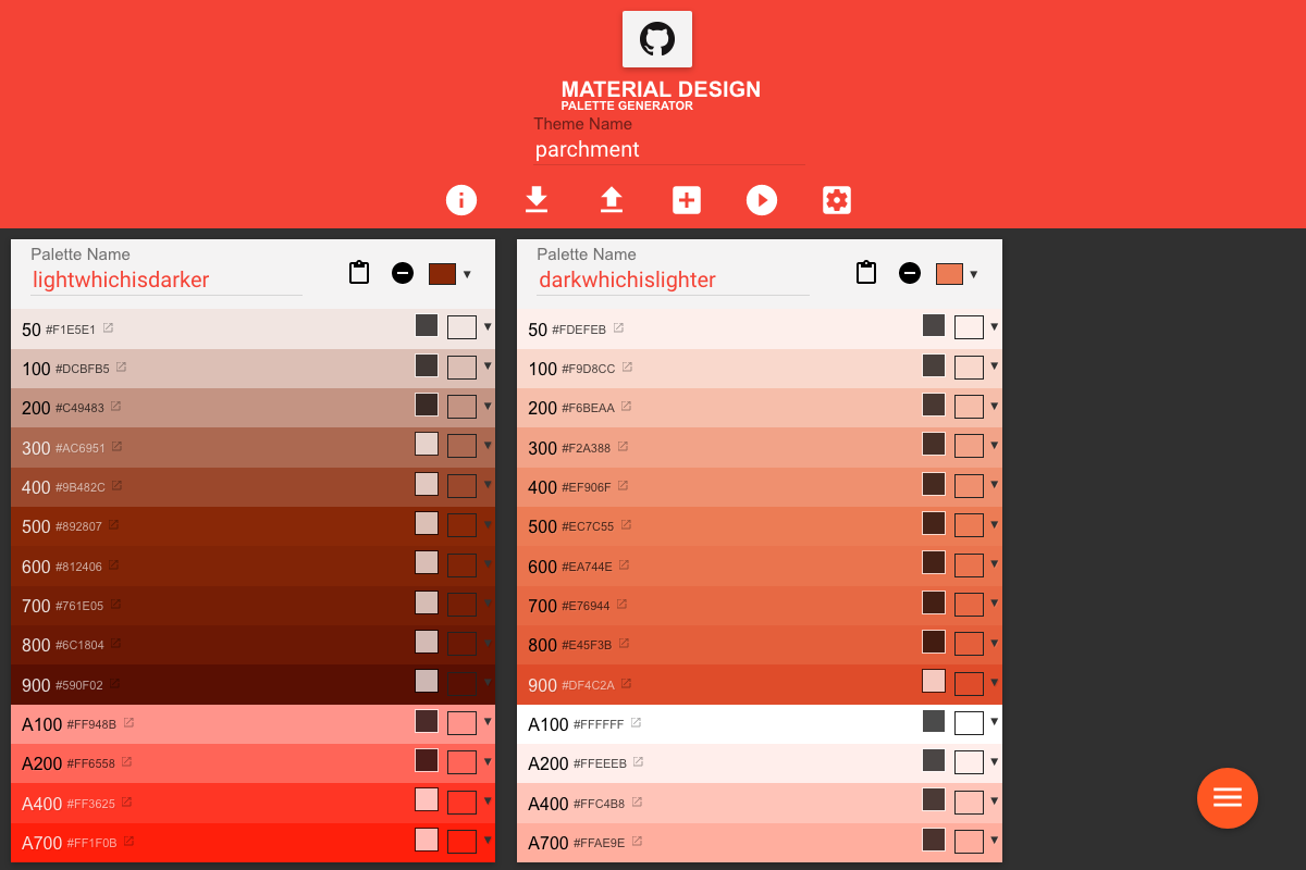 Material Design Colour tool 06