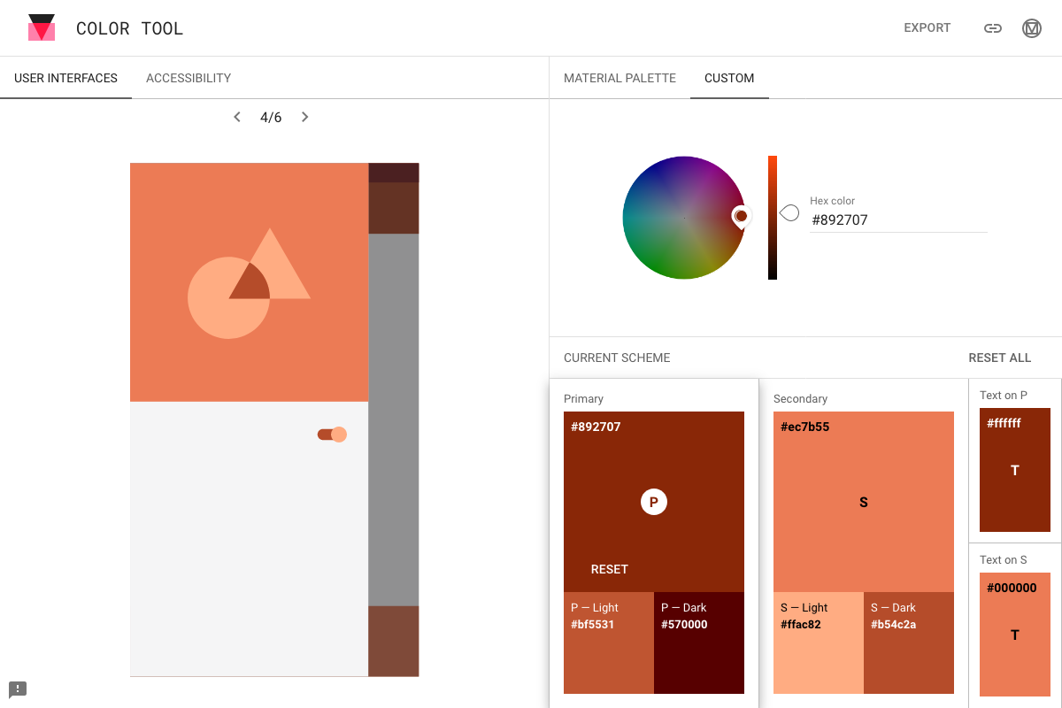 Material Design Colour tool 04