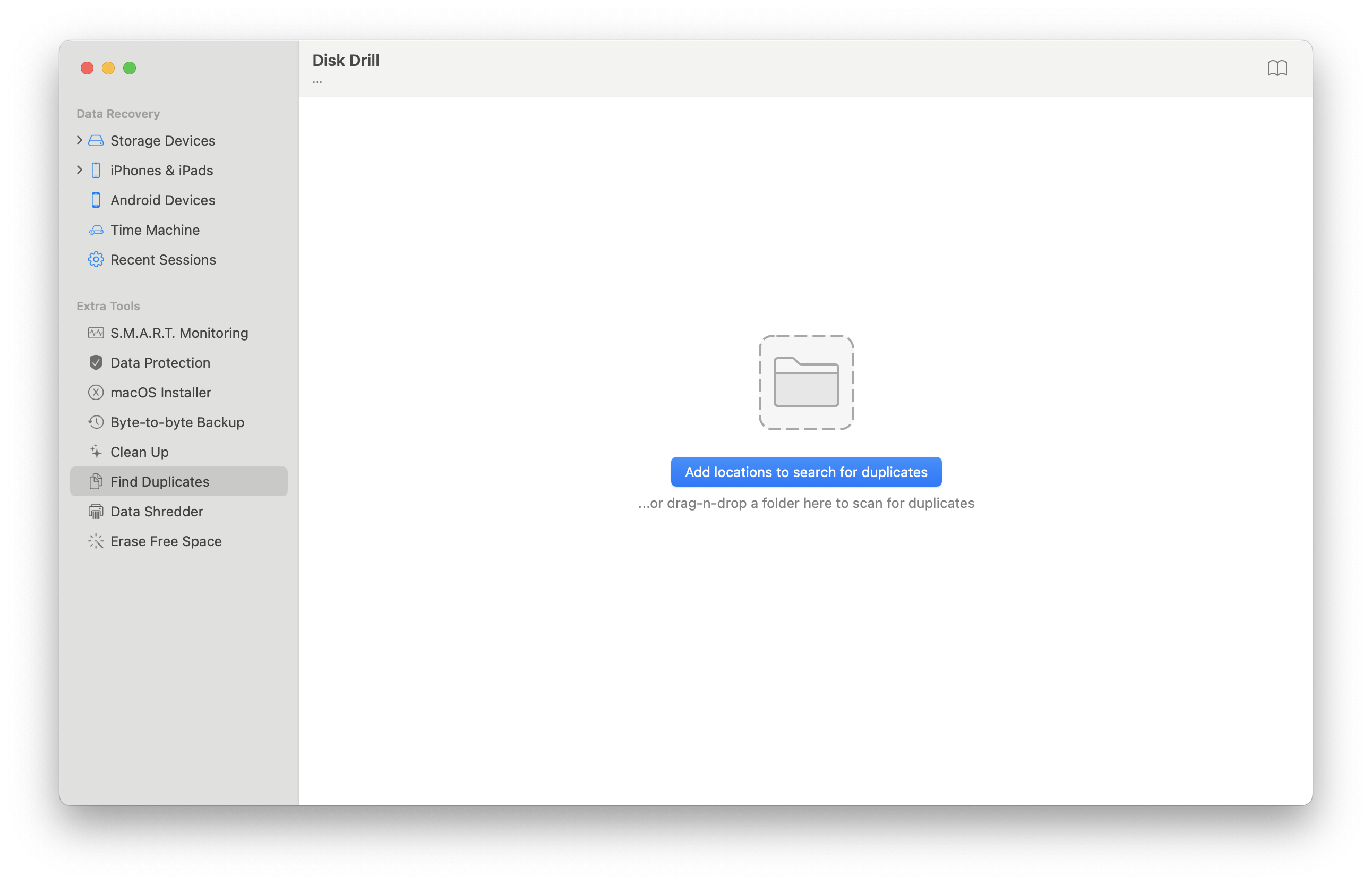 Disk Drill - Add Locations (Screenshot)