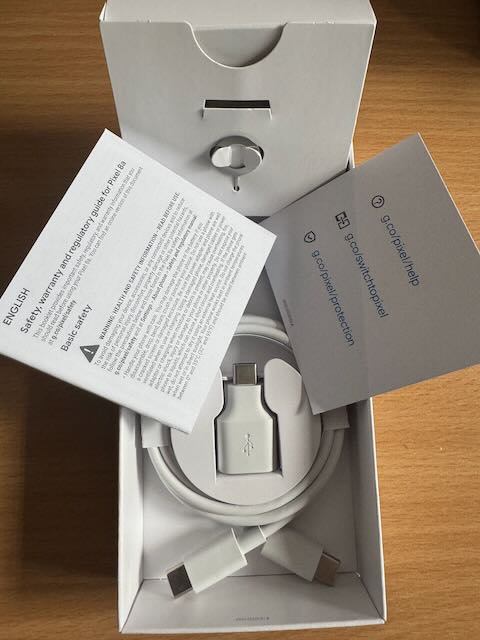 Unboxing the Pixel 8a (Contents)