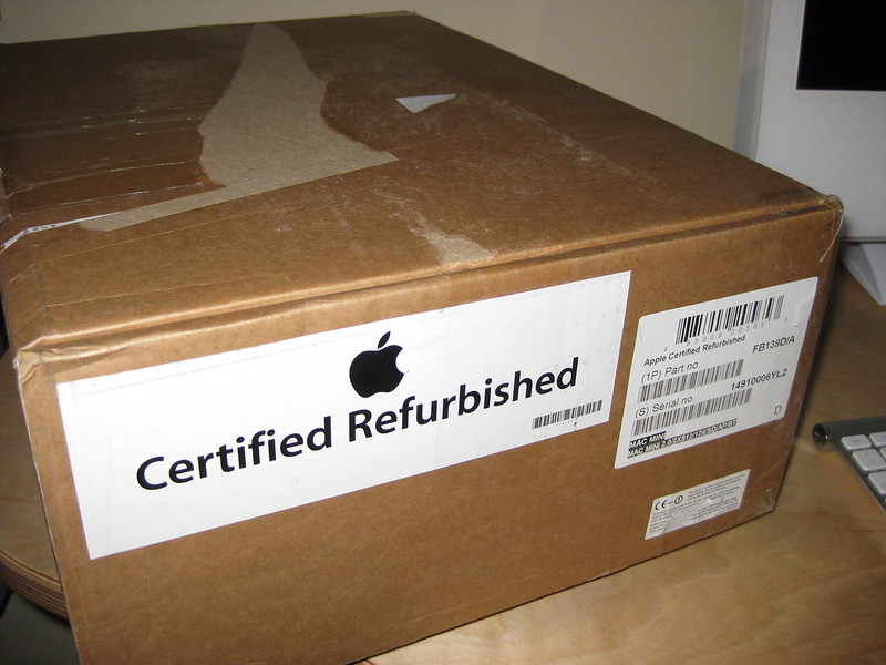 "Certified Refurbished" by Achim Hepp is licensed under CC BY-SA 2.0 https://www.flickr.com/photos/45412924@N00/23178528202