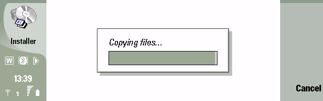 Nokia 9500 Installer copying
