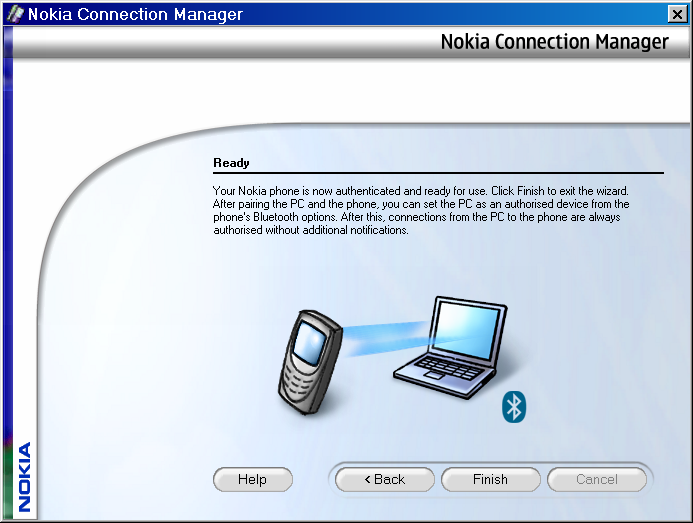 Nokia Connnection Manager - Finish