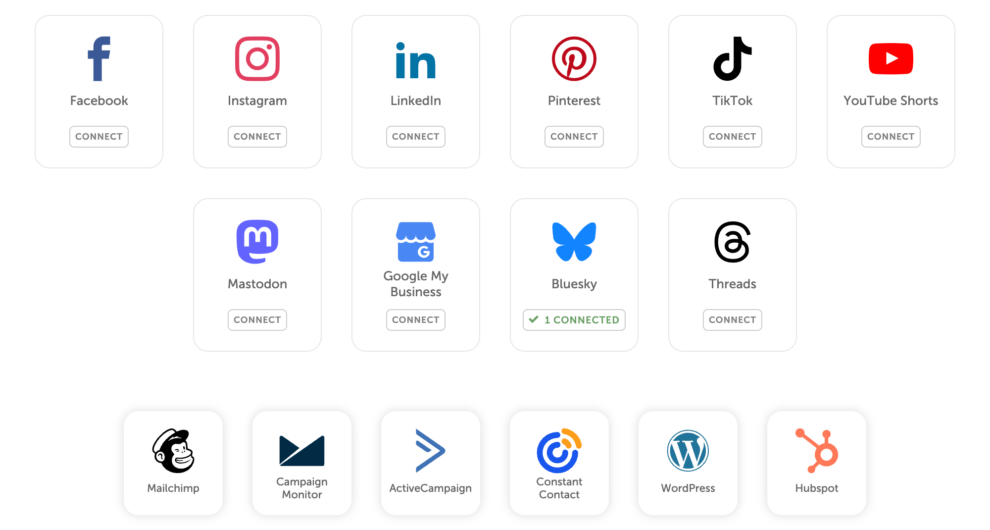 CoSchedule no social message limites screen