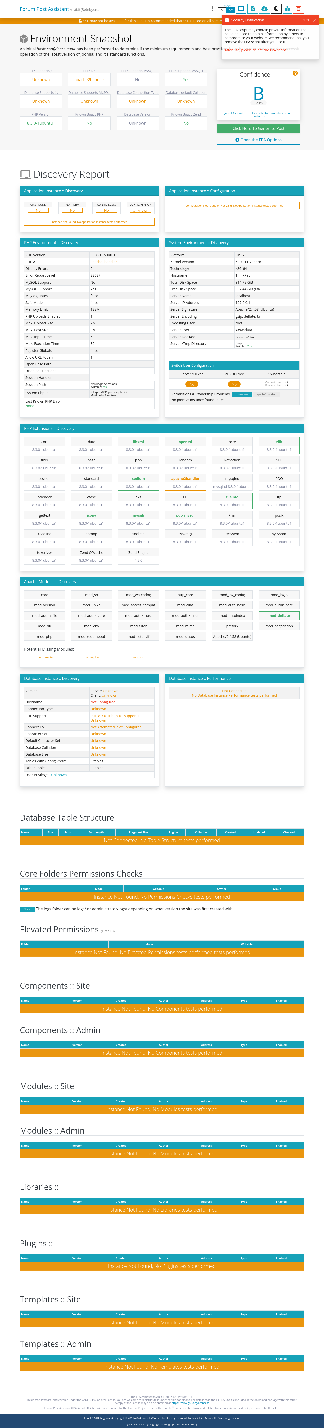 Just lamp-server Screenshot Forum Post Assistant v1.6.6 en-GB