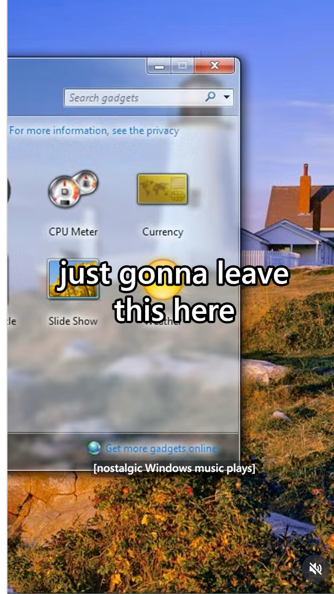 Just gonna leave this here - Windows Vista