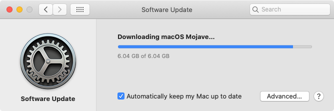 macos mojave software update