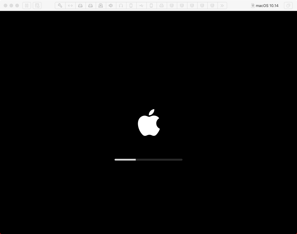 macOS disk installation screen