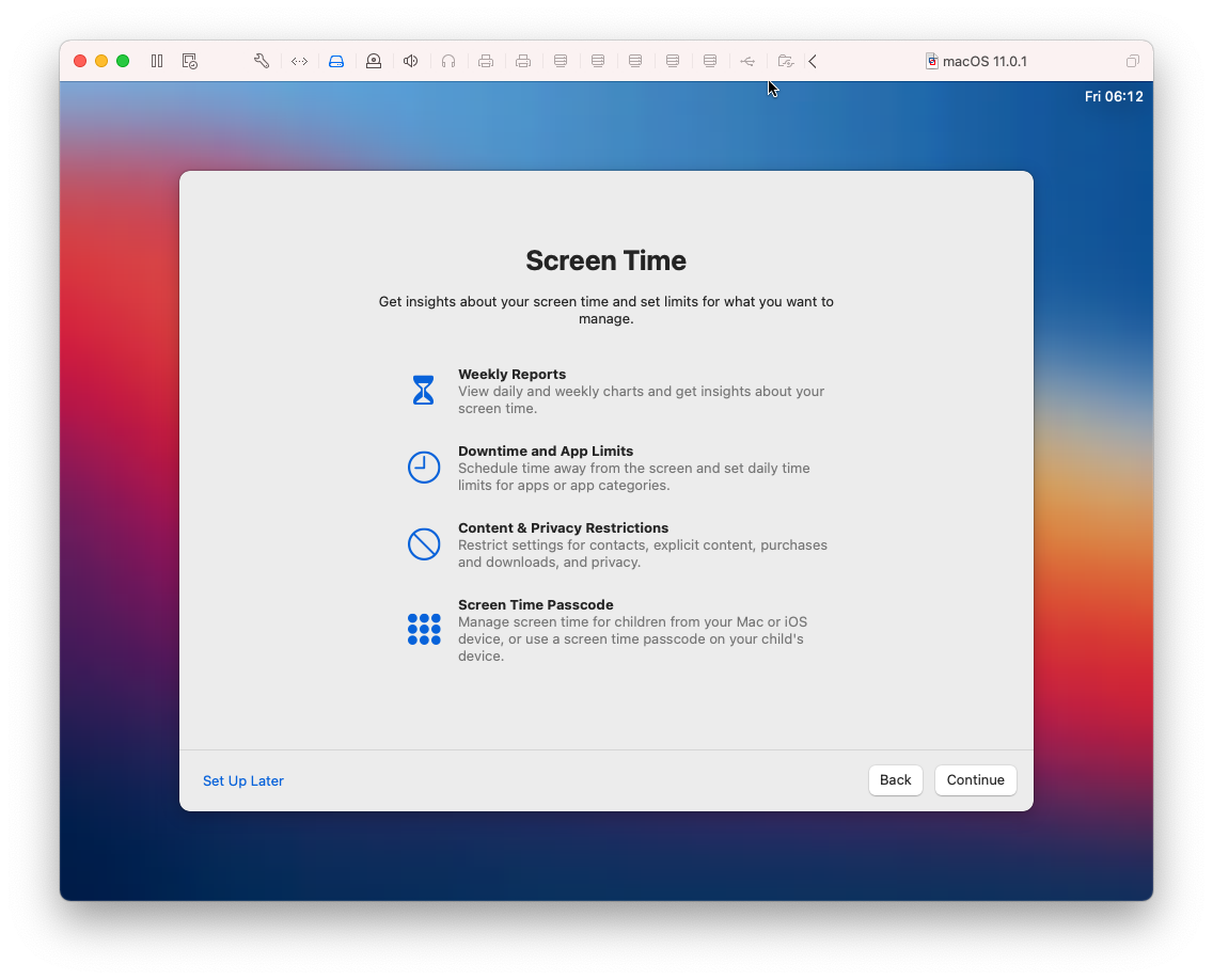 macOS disk installation screen