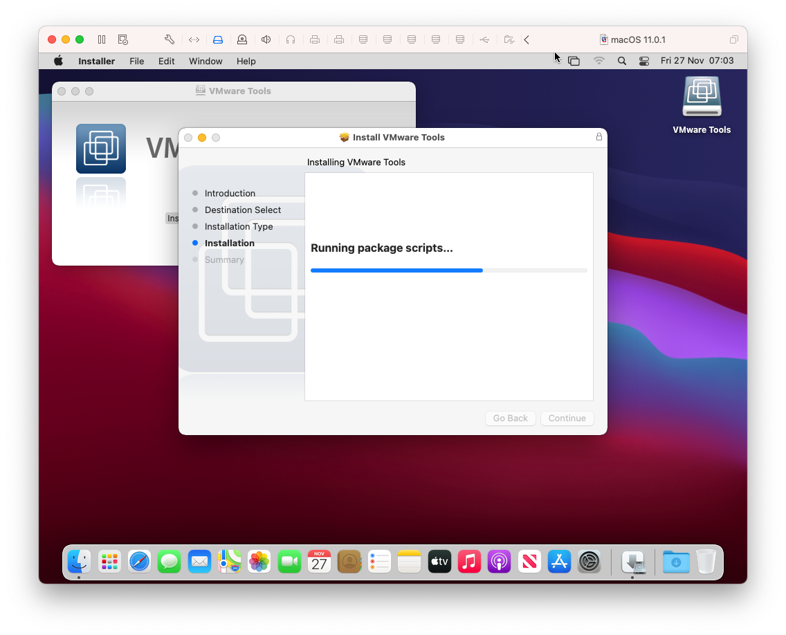 macOS Language screen