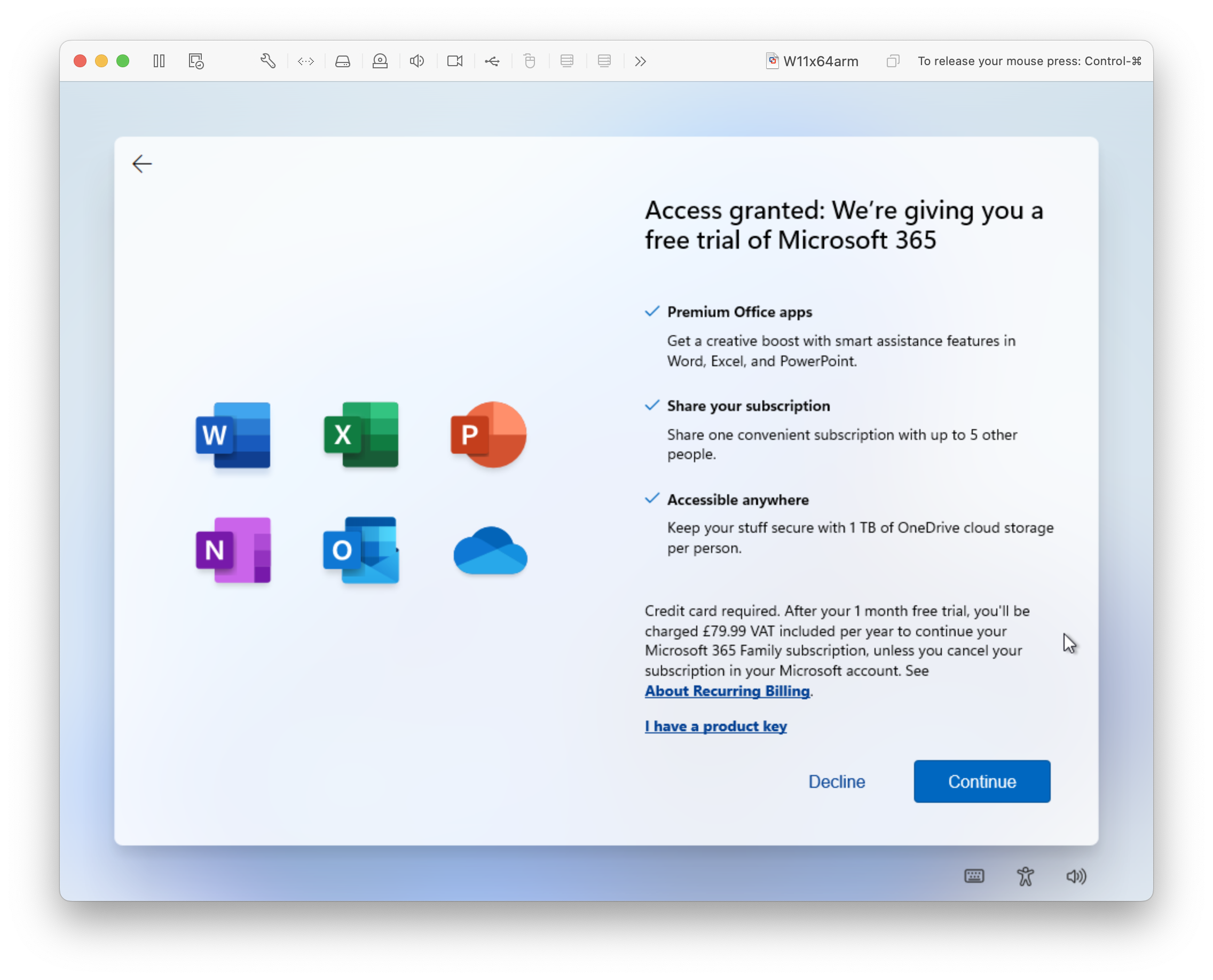 Free trial of Microsoft 365