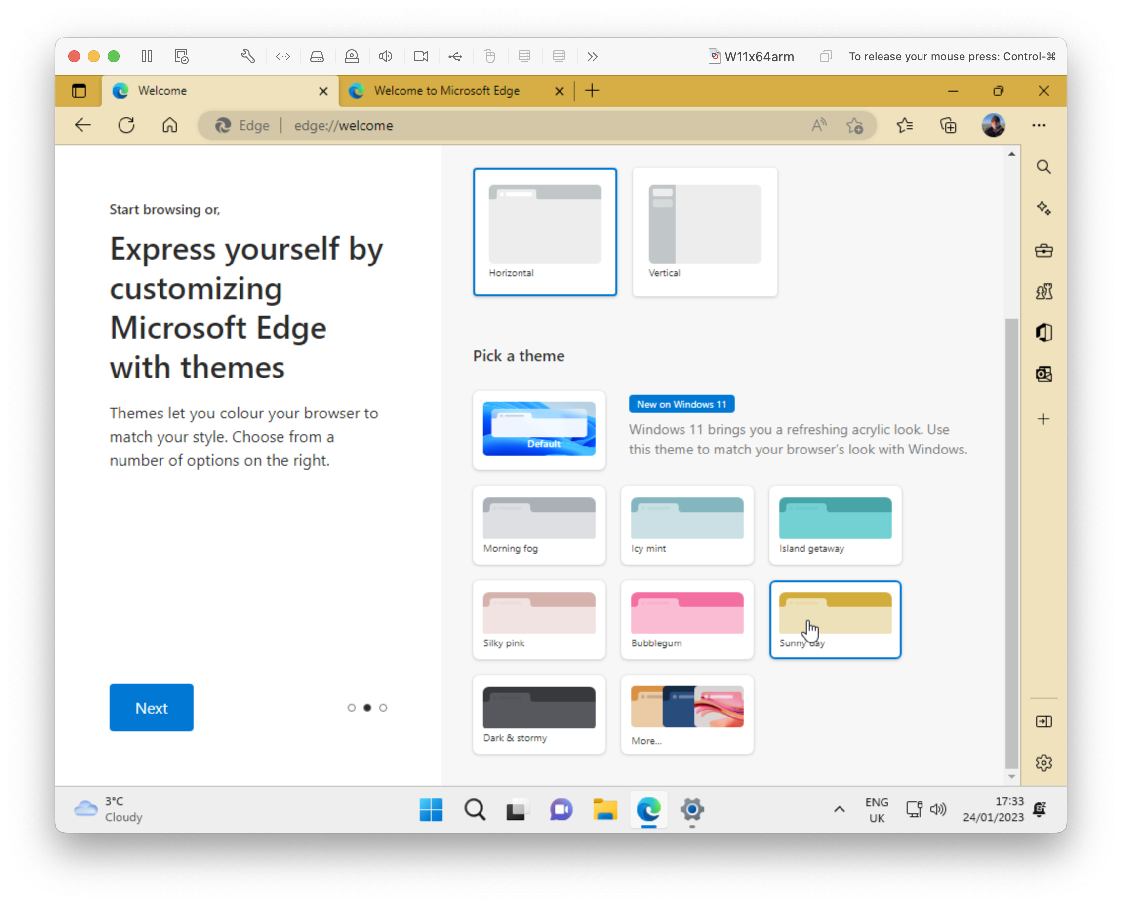 Express yourself by customising Microsoft Edge