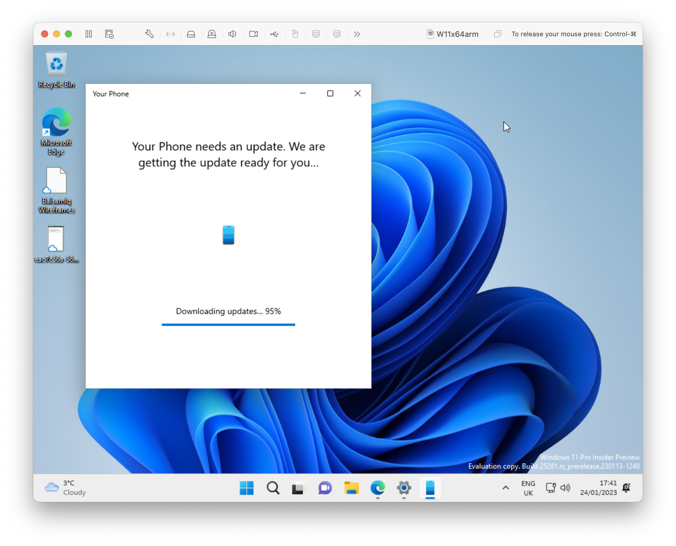 But wait, 'Your Phone' needs an update