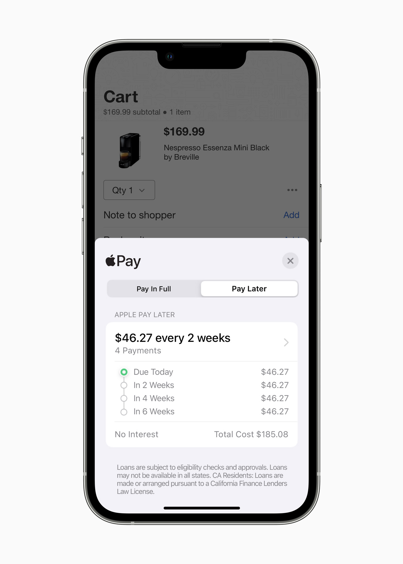 Apple Pay, Pay Later