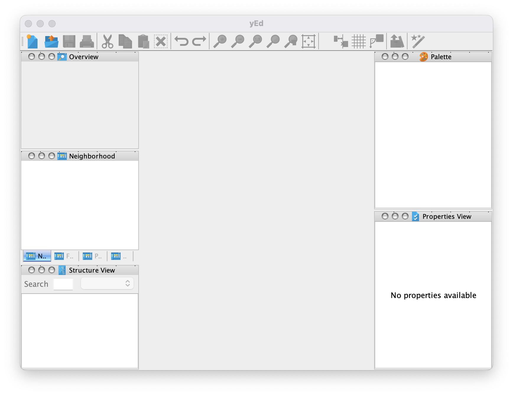 yEd - Editor main window